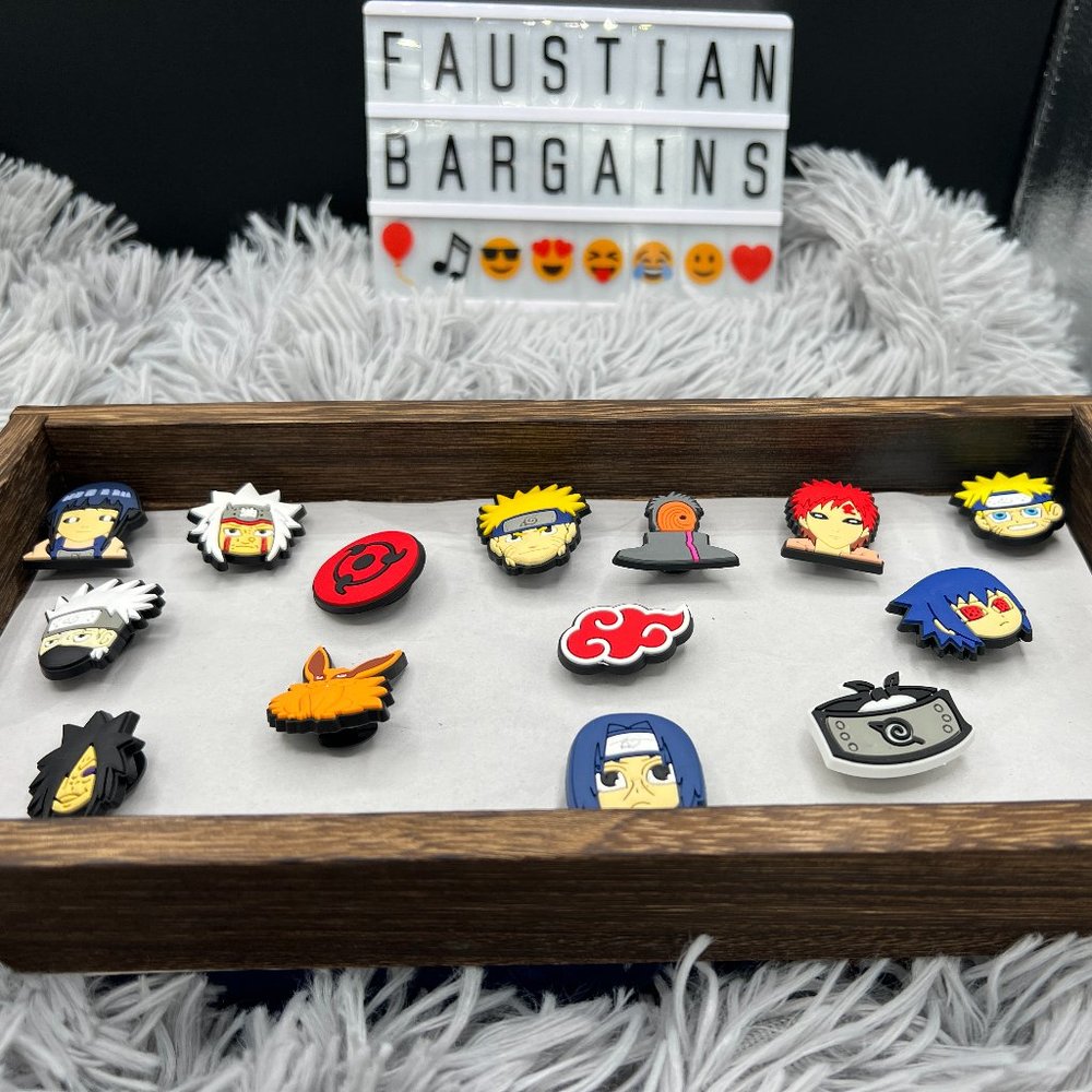 😈NEW 14 PC Anime Shoe Charms for Crocs, Purses, Bracelets, Wristbands, & More😈